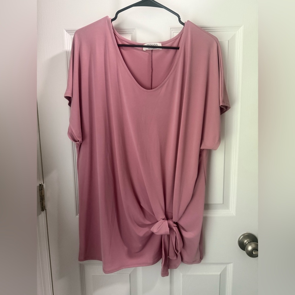 Lot of 3 tops, Zenana, Bow, NWOT, Size Large - Picture 4 of 4